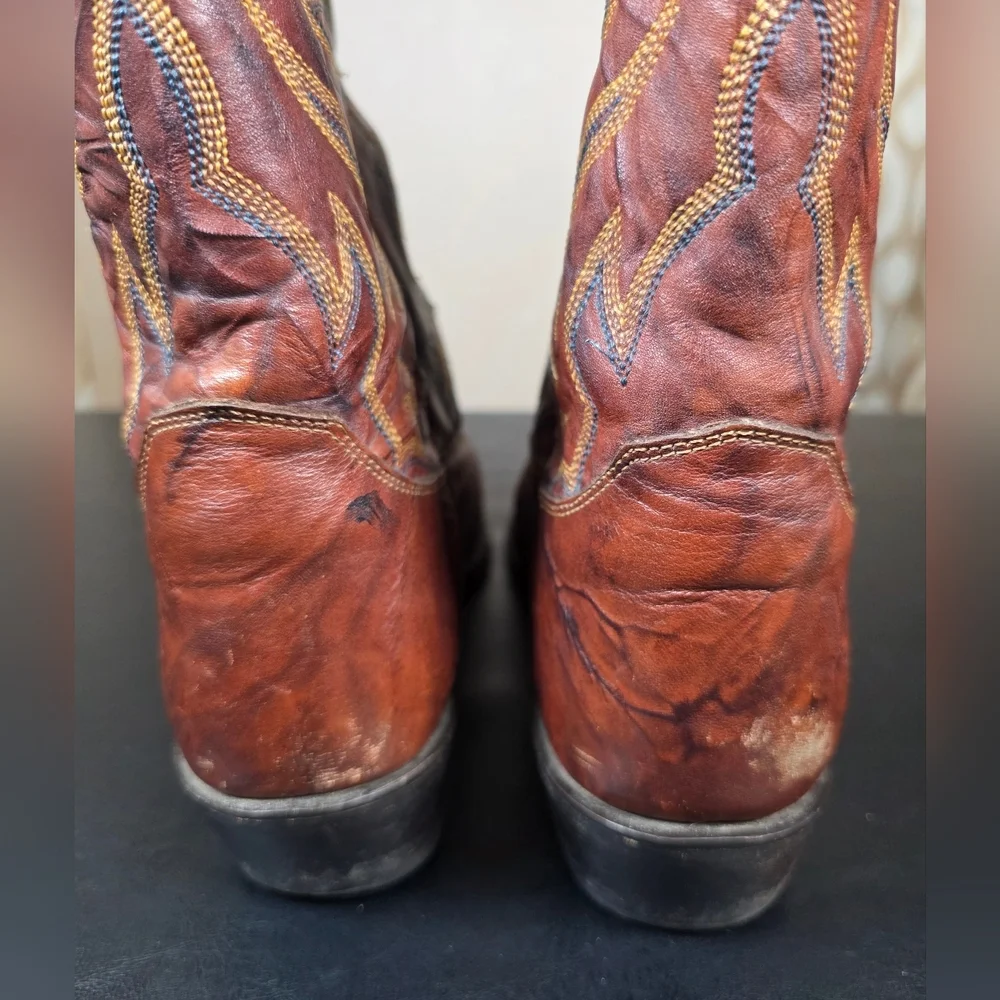 Justin Men's Marbled Deerlite Western Boots - Round Toe